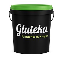 Pegamento para madera Gluteka en presentación cubeta para uso industrial