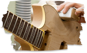 Pegamento para madera Gluteka en ensamblaje de instrumentos musicales de madera